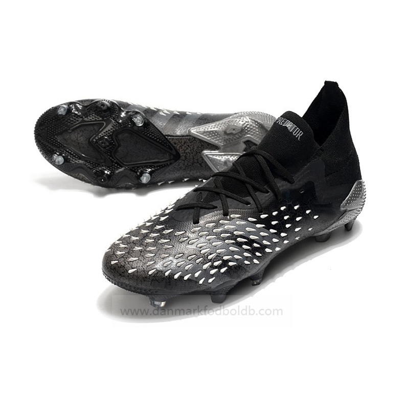 Adidas Predator Freak.1 FG Superstealth Fodboldstøvler Herre – Sort Grå Hvid